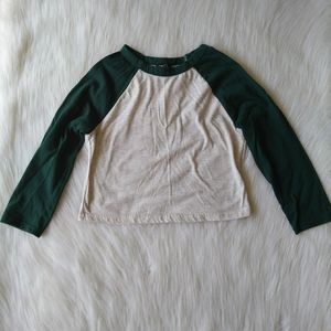 Baseball tee crop top 🌿